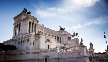 Fototapeta premium altare della patria, the National Monument to Vittorio Emanuele II. Rome Italy