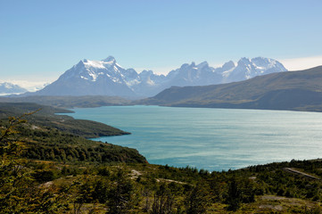 Torres del Paine national park, Lago El Toro, patagonia, Chile.