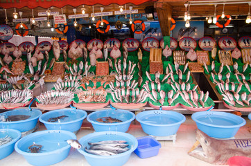 Fish market in Istanbul, Turkey