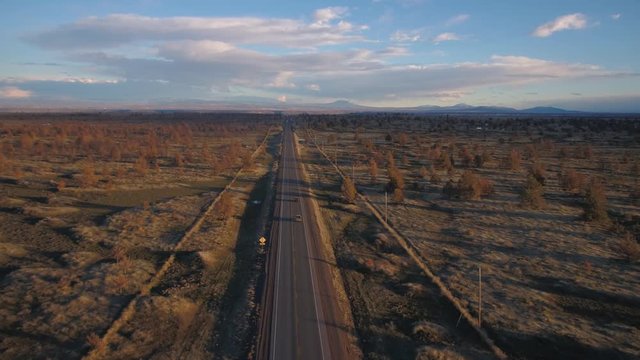 Aerial Oregon Warm Springs Reservation