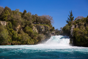 Fototapeta premium Huka Falls on the Waikato River in New Zealand.