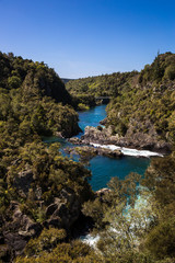 Naklejka na ściany i meble Huka Falls on the Waikato River in New Zealand.