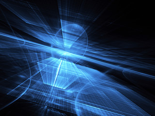 Abstract technology illustration, 3D illustration