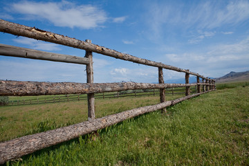 Fototapeta na wymiar Leading Lines Fence