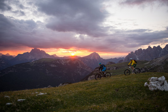 sunset bike trip