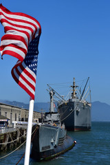 San Francisco; USA - july 13 2016 :  maritime national historical park
