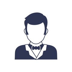 Male faceless head icon vector illustration graphic design