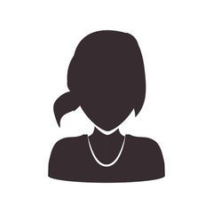 Woman faceless head icon vector illustration graphic design