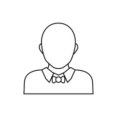 Male faceless head icon vector illustration graphic design