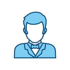 Male faceless head icon vector illustration graphic design