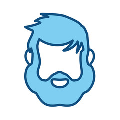 Male faceless head icon vector illustration graphic design