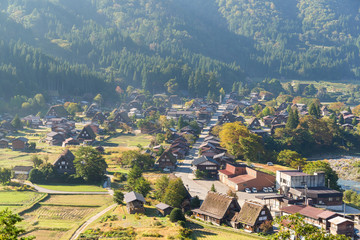 Traditional Japanese Shirakawago village
