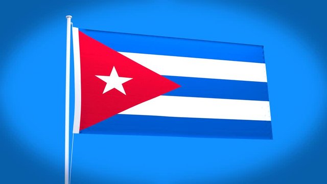 the national flag of Cuba