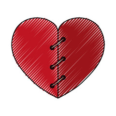 Heart and love icon vector illustration graphic design