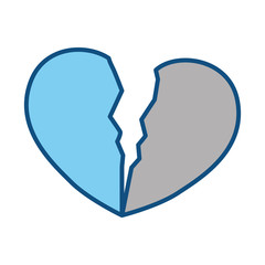 Heart and love icon vector illustration graphic design