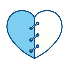 Heart and love icon vector illustration graphic design