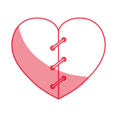 Heart and love icon vector illustration graphic design