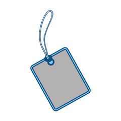 Fototapeta premium Blank shopping label tag icon vector illustration graphic design