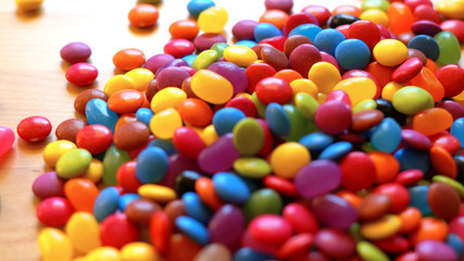 Colorful chocolate candies