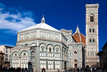beautiful renaissance cathedral Santa Maria del Fiore in Florence, Italy