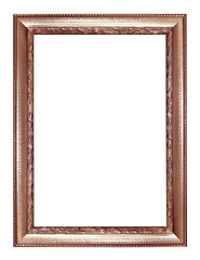 vintage picture and photo frame isolated on white background