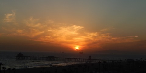 sunset in California