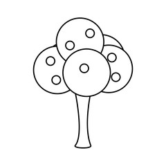 Tree natural ecology icon vector illustration graphic design