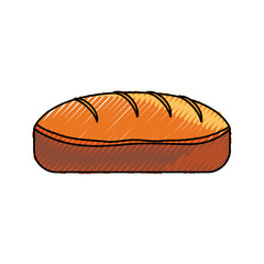 Fresh and delicious bread icon vector illustration graphic design