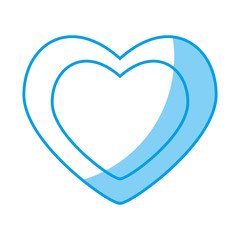 heart icon over white background. vector illustration