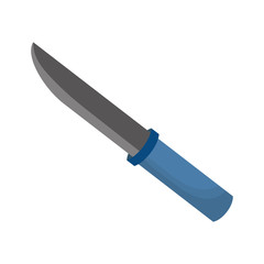 kitchen knife icon over white background. vector illustration