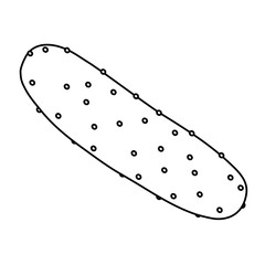 cucumber vegetable icon over white background. vector illustration