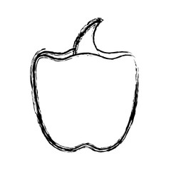 pepper vegetable icon over white background. vector illustration