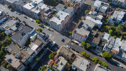 San Francisco Downtown Street Aerial