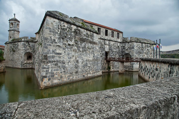 Fototapeta na wymiar Castle de la Real Fuerza, Havana, Cuba