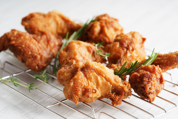 Deep Fried Breaded Chicken Wings