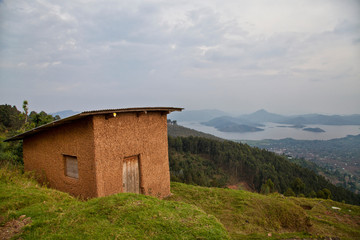 Obraz premium Twin Lakes area of Rwanda