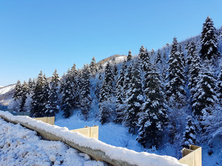 winter landscape in Sinop Turkey