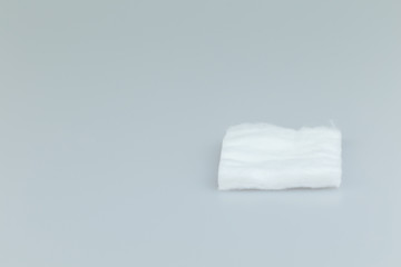 Single Cotton pads with white background.