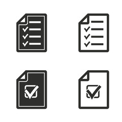 Checklist icon set.