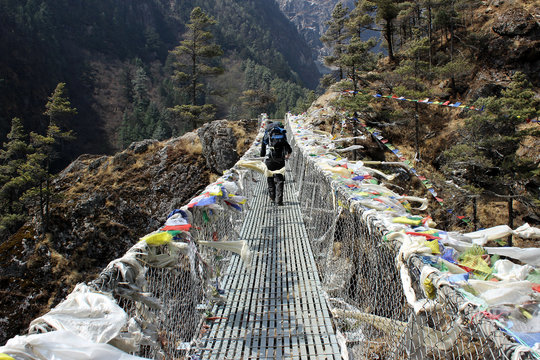 Wanderung in Nepal am Fusse des Mount Everest