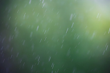 Raindrops on the glass