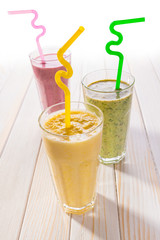 Set of milkshake