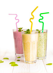 Set of milkshake