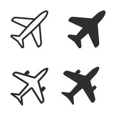 Airplane icon set.