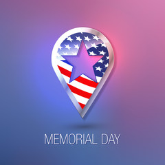 Memorial Day Illustration. Memorial Day Background.
