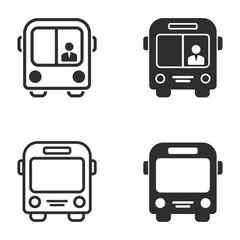 Bus icon set.