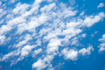 Blue sky with clouds for background texture