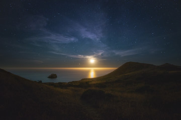 Goat Rock Moonset