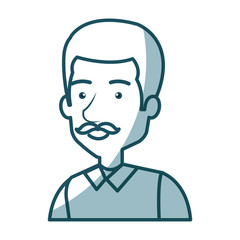 young man avatar character vector illustration design