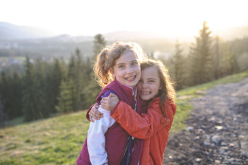 cheerful young girls